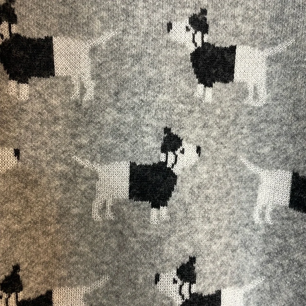 NWT kate spade Wool Claude Sweater with Dachsund Pattern Size M